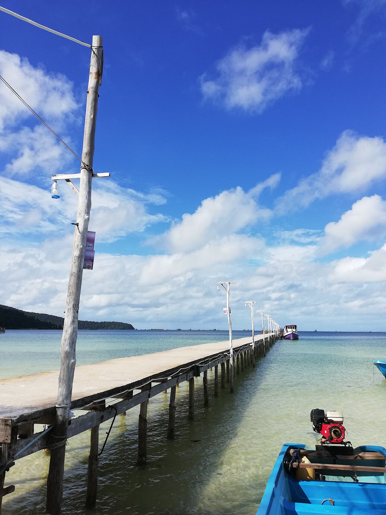 A ferry pier on Koh Rong Samloem