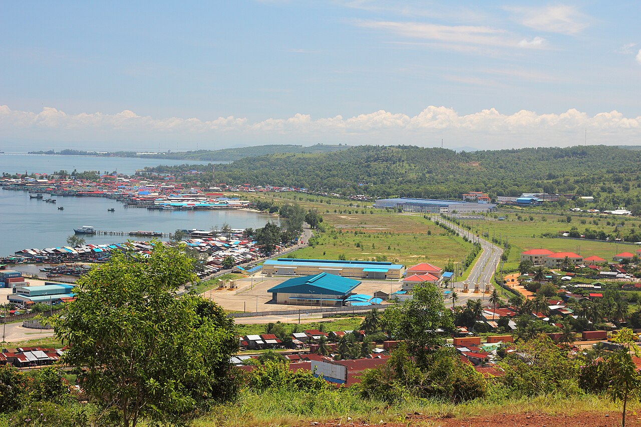 Port facilities in Sihanoukville, Cambodia